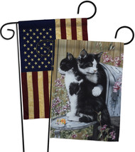Tuxedo Cat - Impressions Decorative USA Vintage - Applique Garden Flags Pack - G - £24.83 GBP