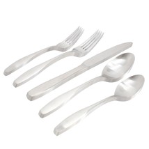 Gibson Home Karlton 20 Piece Stainless Steel Flatware Set in Matte Silver - $1,694.65 MXN