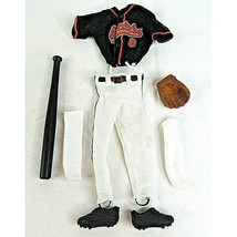 Cal Ripkin Baltimore Orioles Baseball Doll Uniform Outfit 12" Kenner Accessories - $24.94