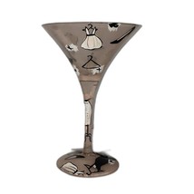 LOLITA Glamour-Tini Hand Painted Frosted Martini Glass with Box - £15.50 GBP