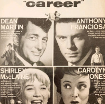 1959 Career Movie Dean Martin Advertisement Shirley MacLaine Film DWII25 - $551.60 MXN