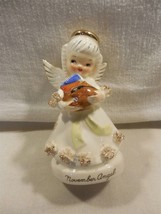 Vintage Napco Japan Ceramic November Birthday Angel Girl Figurine 1294 - $21.95