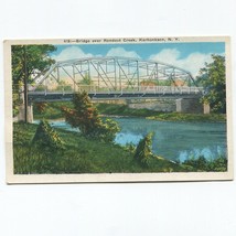 Vtg White Border Bridge Over Rondout Creek Kerhonkson New York NY Unposted - $14.84