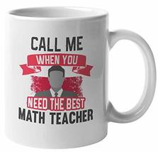 Make Your Mark Design Call Me. Math Teacher. Coffee &amp; Tea Mug for Students And T - £15.79 GBP+