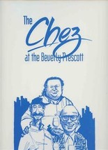 The Chez at the Beverly Prescott Hotel Menu Cover Beverly Hills California  - $33.23