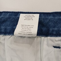 Denim Wear Women's Blue Cotton Blend Rear Slit Denim Cargo Skirt Size Medium image 5