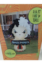 Gemmy Disney Cruella De Vil Halloween Inflatable Lights Up NIB - £29.25 GBP