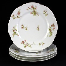 Haviland Limoges Schleiger 41 Thistle Dinner Plates Set 4, Antique Franc... - $75.00