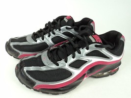 Women&#39;s Nike Reax Run 5 Black Pink Silver 407987-001 Running Shoes - Size 9 - £30.96 GBP