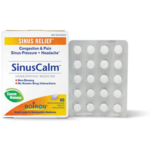 Boiron Sinuscalm (Formerly Sinusalia), 60 Quick Dissolving Tablets - $13.49