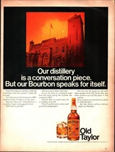 1967 Old Taylor Bourbon Whiskey Castle Distillery King Vintage Print Ad b8 - $25.98