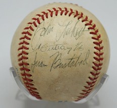Juan Bustabad John Lickert Autographed Baseball 1983 Pawtucket Red Sox - £19.45 GBP