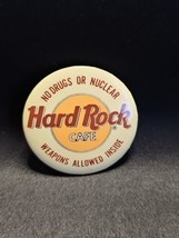 Vintage 1980s Hard Rock Cafe Nice Pin Pinback-No Drugs Or Nuclear Pin Back - $14.84