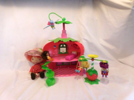 Strawberry Shortcake Berry House Cafe + Swing Set + Plush Doll + Twirling Bird + - £35.38 GBP