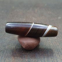 Ancienne perle d&#39;agate baguée motif naturel rare ancien yéménite BD-A-1 - $703.63 MXN