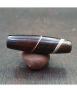 Ancienne perle d&#39;agate baguée motif naturel rare ancien yéménite BD-A-1 - $703.63 MXN