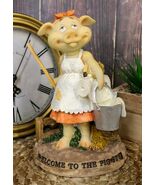 Welcome to The Pigsty Whimsical Cinderella Pig Carrying A Pail and Mop F... - $25.99
