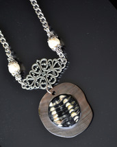 Mother of Pearl Necklace, shell Necklace, Beach, Shell, White Coral (609) - £15.18 GBP