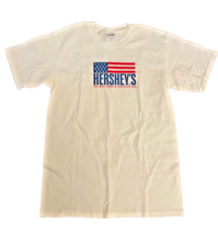 T-Shirt Hersheys Great American Chocolate Bar White Size Med Gildan Heav... - £10.39 GBP