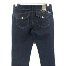Ecko Red Junior&#39;s Jeans Dark Blue Cuffed Hem Flat Front Embellishments S... - £25.89 GBP