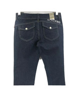 Ecko Red Junior&#39;s Jeans Dark Blue Cuffed Hem Flat Front Embellishments S... - £25.95 GBP