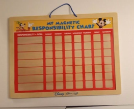 Melissa &amp; Doug Disney My Magnetic Responsibility Chart (Pre-owned) BOARD ONLY - £7.37 GBP