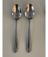 Oneida MEMPHIS Stainless China Lot of 2 Tablespoons 6.75&quot; - $16.14 CAD
