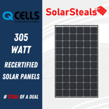 Used Q CELLS Q.PEAK-G4.1 305W 60 Cell Monocrystalline 305 Watt Solar Panels - $120.00