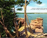Miner&#39;s Castle Castle Rock Munsing Michigan MI UNP Unused Linen Postcard L1 - $3.91