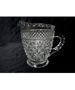 Vintage Anchor Hocking WEXFORD Half-Pint Pitcher 4.25&quot; Milk Honey Syrup ... - $16.21 CAD