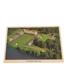 Postcard Aerial View Fort Wilkins State Park Copper Harbor MI Chrome Posted - £4.74 GBP