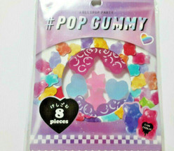 POP GUMMY Eraser 8 pieces Cute Girl stationery - £6.14 GBP