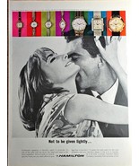 HAMILTON WATCHES - Couple - Classy - Style 1964 Vintage Print ad - €10,04 EUR