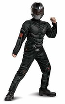 Snake Eyes Official GI Joe Costume Jumpsuit &amp; Mask Child Medium (7-8) Bl... - £32.77 GBP