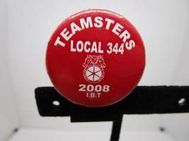 Teamsters Local 344 IBT 2008 Button Pin Red Milwaukee Wisconsin - $6.92