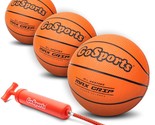 GoSports 7&quot; Mini Basketball 3 Pack with Premium Pump - Perfect for Mini ... - £28.96 GBP