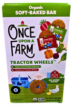 Once Upon a Farm Organic Tractor Wheels Soft-Baked Fruit Bars 20Ct x .67... - $25.82