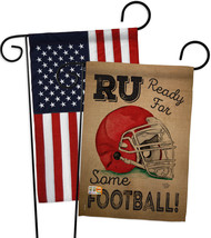 Ready for Some Football - Impressions Decorative USA - Applique Garden Flags Pac - £24.61 GBP