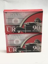 Maxell UR90 Audio Cassette High Bias Iec Type Ii Sealed Lot Of 2 Lg - $10.89