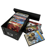 CheckOutStore Black DVD Cases Storage Box (Holds 25 Cases) - $23.54+