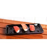 Pack Of 2 Made In Japan Black Neta Zara Porcelain Sushi Sashimi Chef Dri... - $36.99
