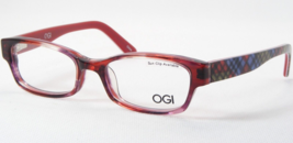 Ogi Kids Ok 71 1277 Rose Demi /RED Plaid Eyeglasses Plastic Glasses 43-15-125mm - £38.83 GBP