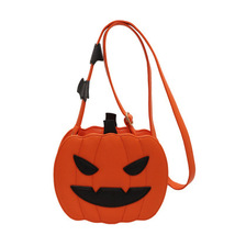 Halloween Bags Cute Pumpkin Shoulder Crossbody Bag With Bat Creative Female Bag - £27.26 GBP