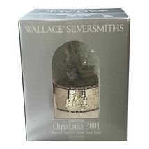 Wallace Silversmiths Christmas 2001 Musical Nativity Snow Globe – Second Edition - $656.98 MXN
