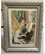 Silver 5x7  Framed Picture of Two Girls Playing Piano - $12.45 CAD