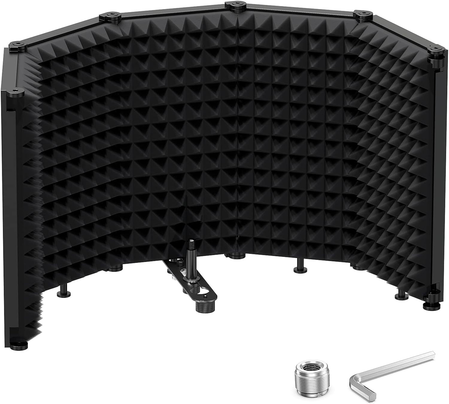 Moukey Microphone Isolation Shield: Foldable Mic Shield With Triple Sound - $64.96