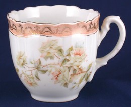 CT Tielsch Porcelain Tea Cup White Roses Eagle Mark - $5.00