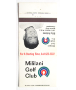 Mililani Golf Club - Billy Arakawa 1971 Hawaii PGA 30 Strike Matchbook Cover HI - £1.39 GBP