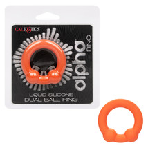 Alpha Liquid Silicone Dual Ball Ring - $13.98