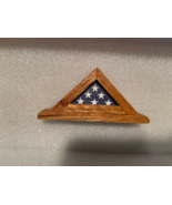 Mini Desktop Military Flag Holder Replica 2&quot; X 4.25&quot; (Small) jjj1 - $7.99